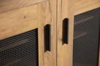 Bristol 2 Door Shoe Cabinet 951107 in Golden Oak