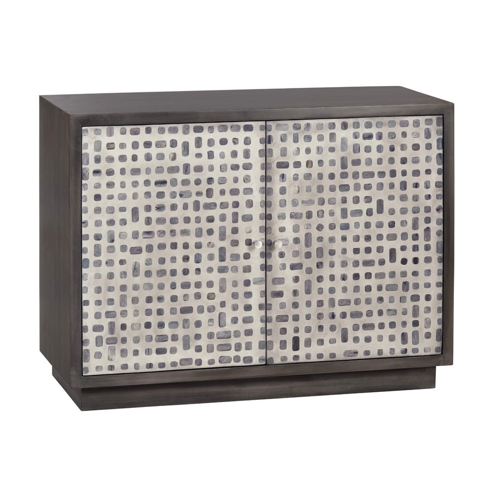 Solid Wood 2 Door Accent Cabinet CVFNR5233 in Brown
