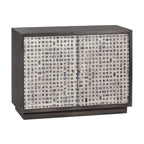 Solid Wood 2 Door Accent Cabinet CVFNR5233 in Brown