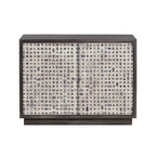Solid Wood 2 Door Accent Cabinet CVFNR5233 in Brown