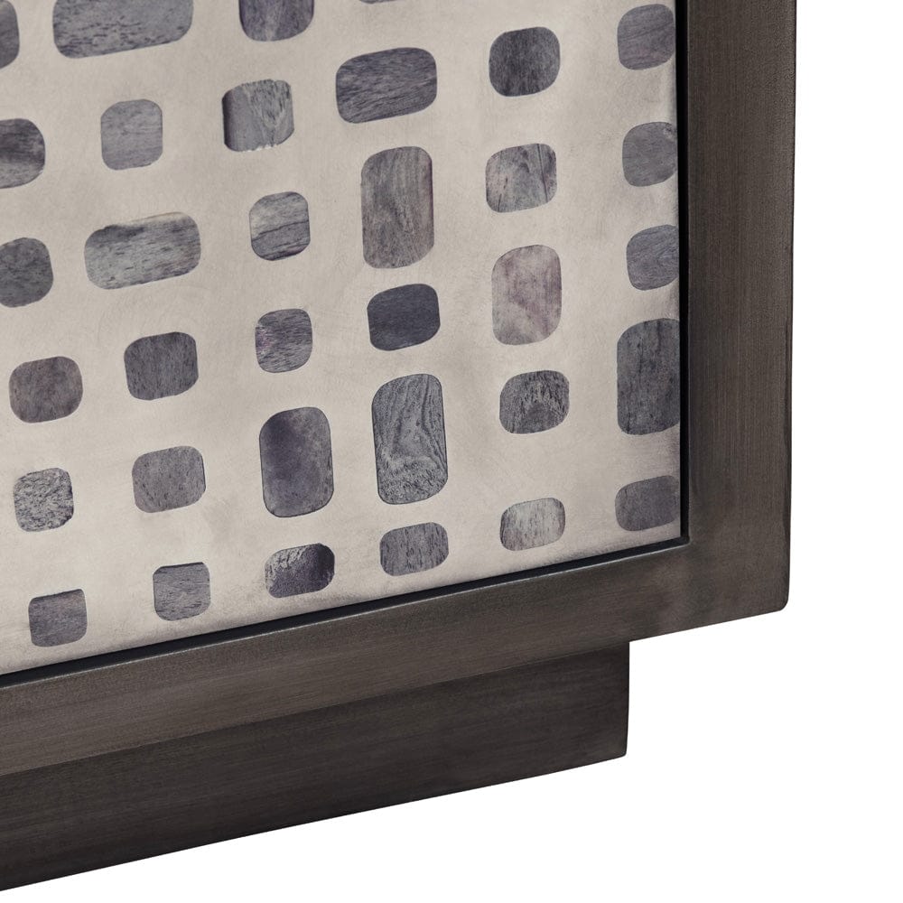 Solid Wood 2 Door Accent Cabinet CVFNR5233 in Brown