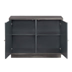 Solid Wood 2 Door Accent Cabinet CVFNR5233 in Brown