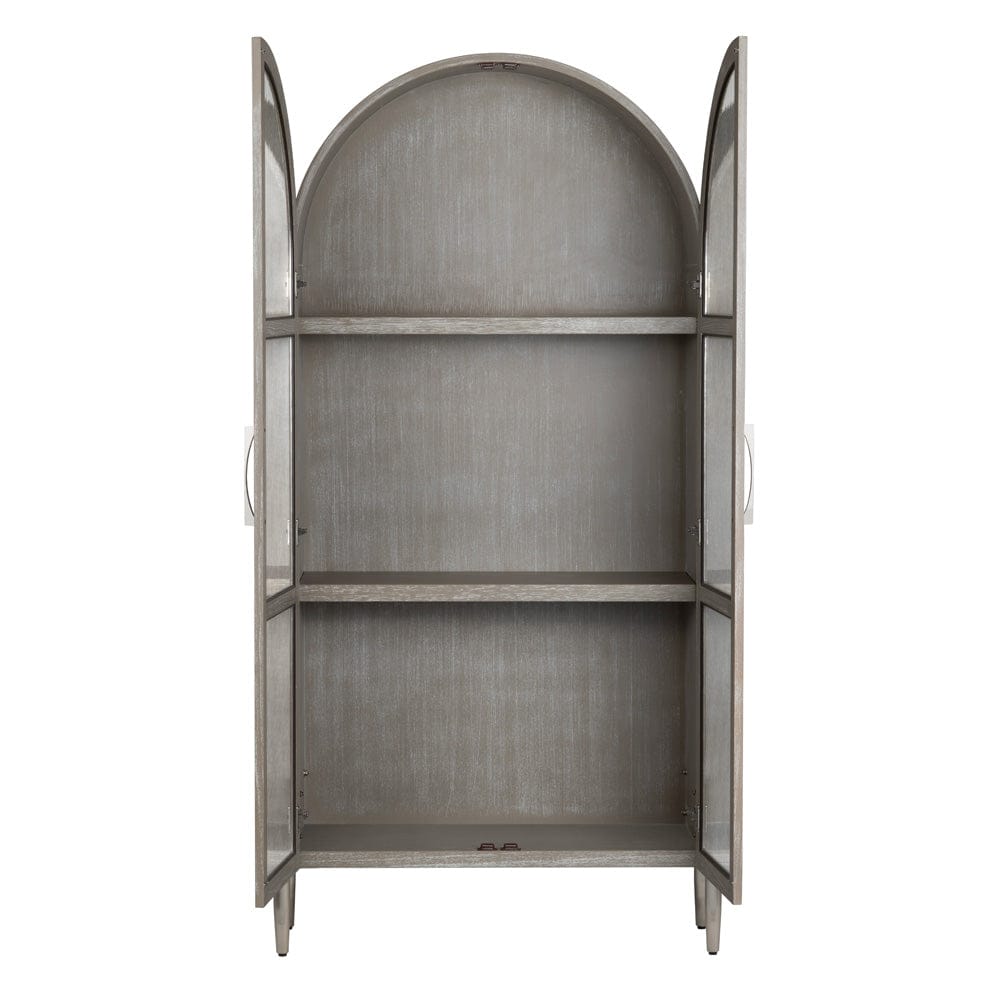 Finnley 2 Door Accent Cabinet CVFDR1157 in Khaki Brown