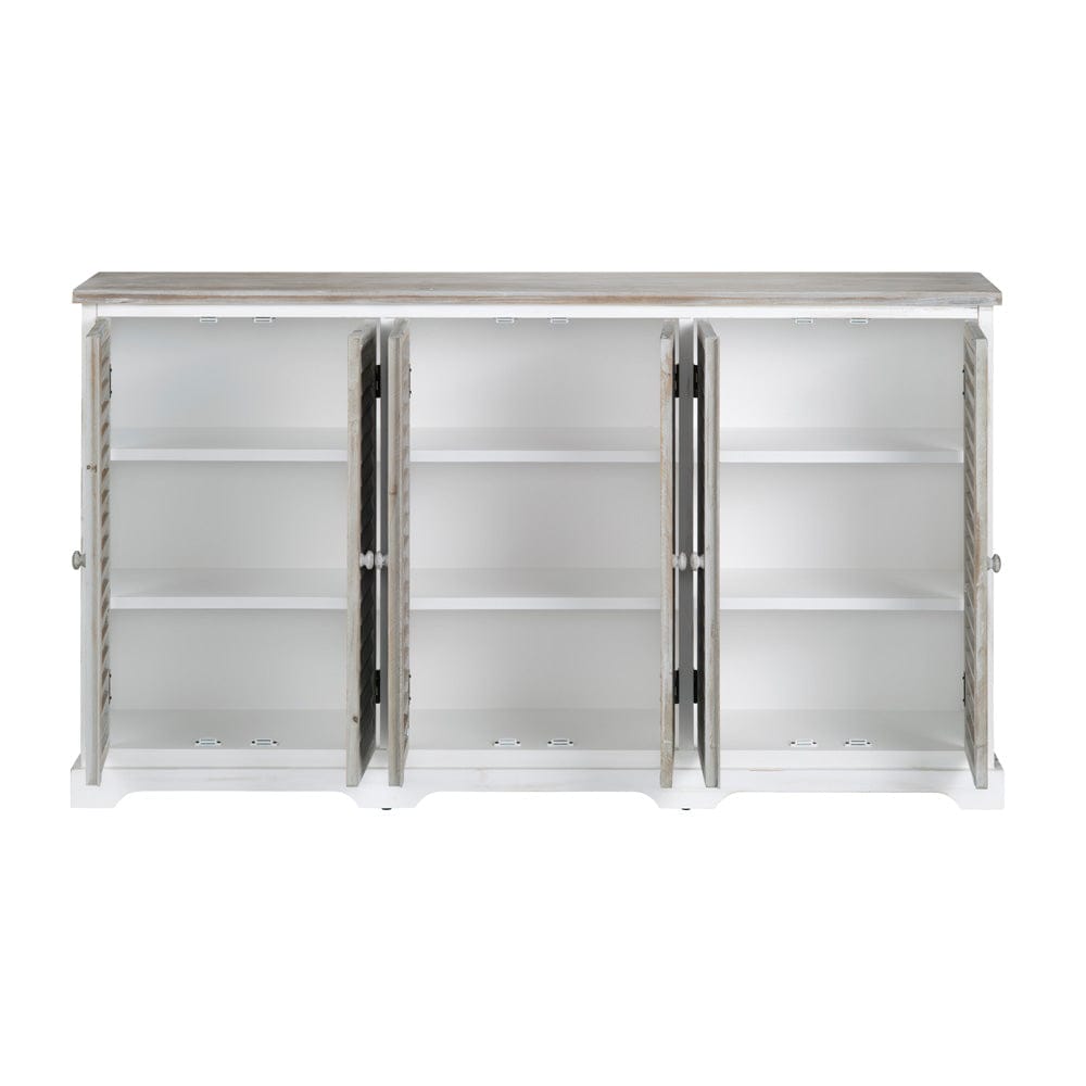 Kona Beach Sideboard Buffet Table CVFZR6204 in White