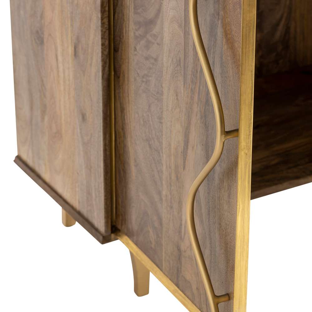 Wentworth 2 Door Accent Cabinet CVFNR5078 in Warm Brown