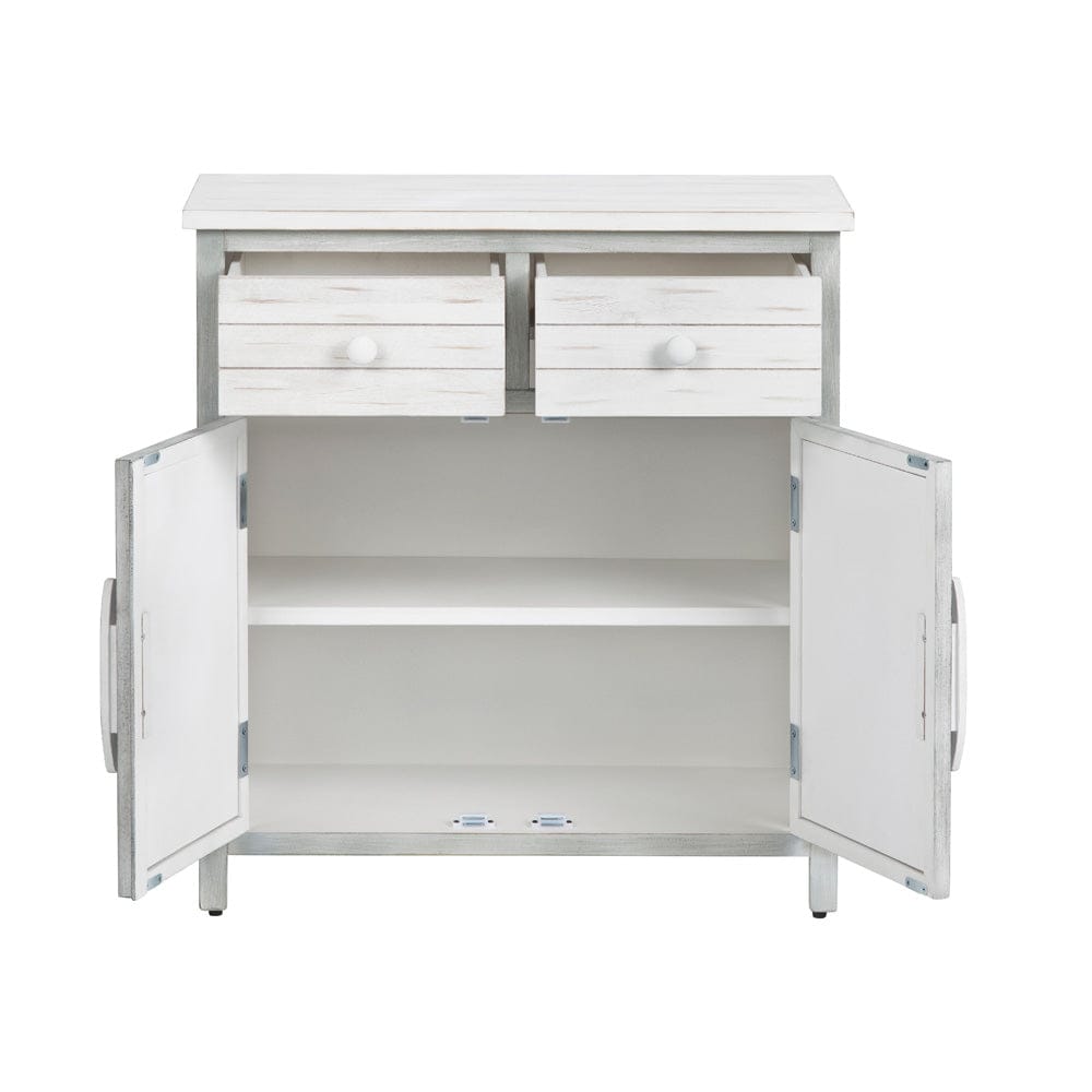 2 Drawer 2 Door Accent Cabinet CVFZR6205 in White
