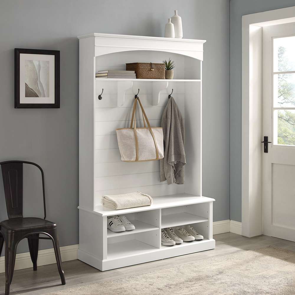 Bartlett Hall Tree CF6037-WH in White