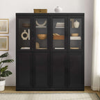 Essen 2 Piece Pantry Storage Cabinet Set KF33066BK in Black