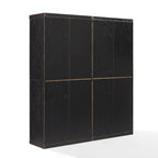 Essen 2 Piece Pantry Storage Cabinet Set KF33066BK in Black