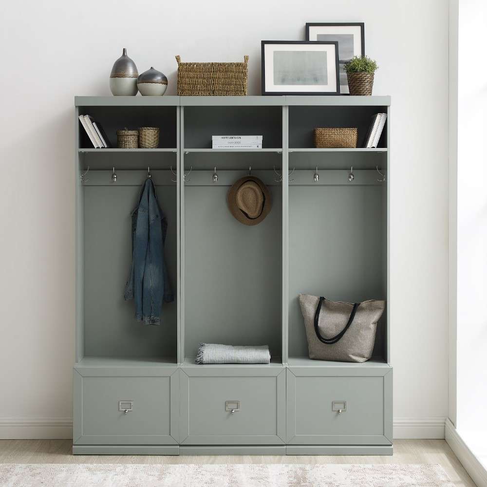 Harper 3 Piece Entryway Set KF31008GY in Gray