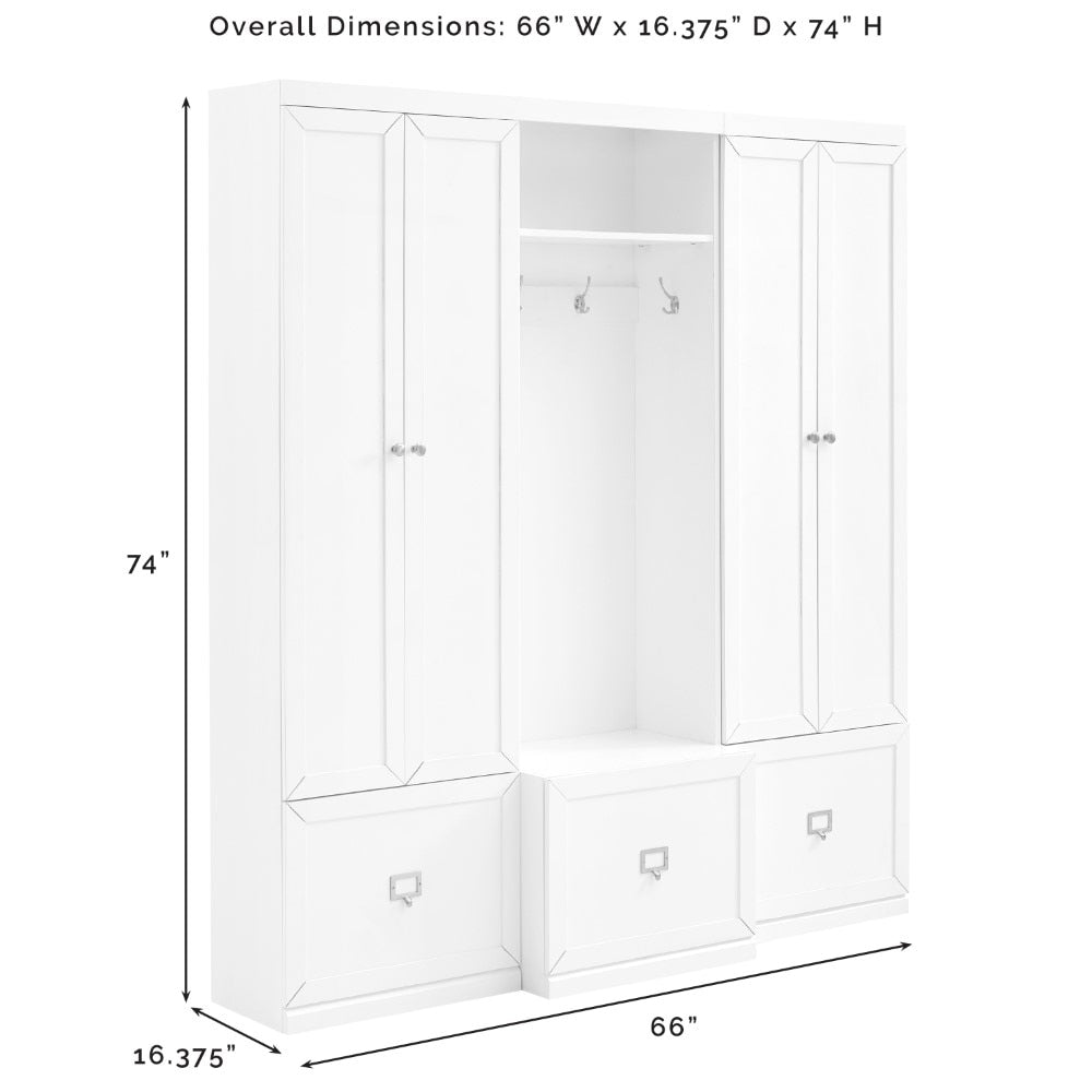 Harper 3 Piece Entryway Set KF31012WH in White