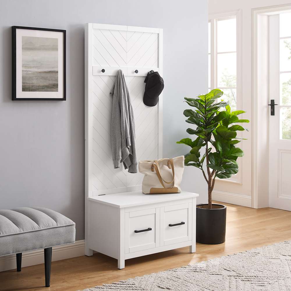 Kayce Hall Tree CF6040-WH in White