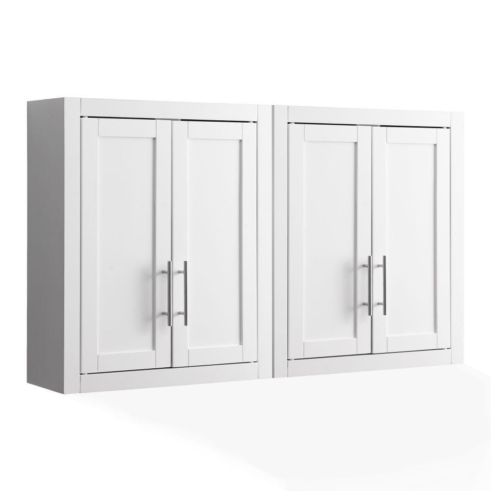 Savannah 2 Piece Wall Storage Cabinet KF33090WH in White