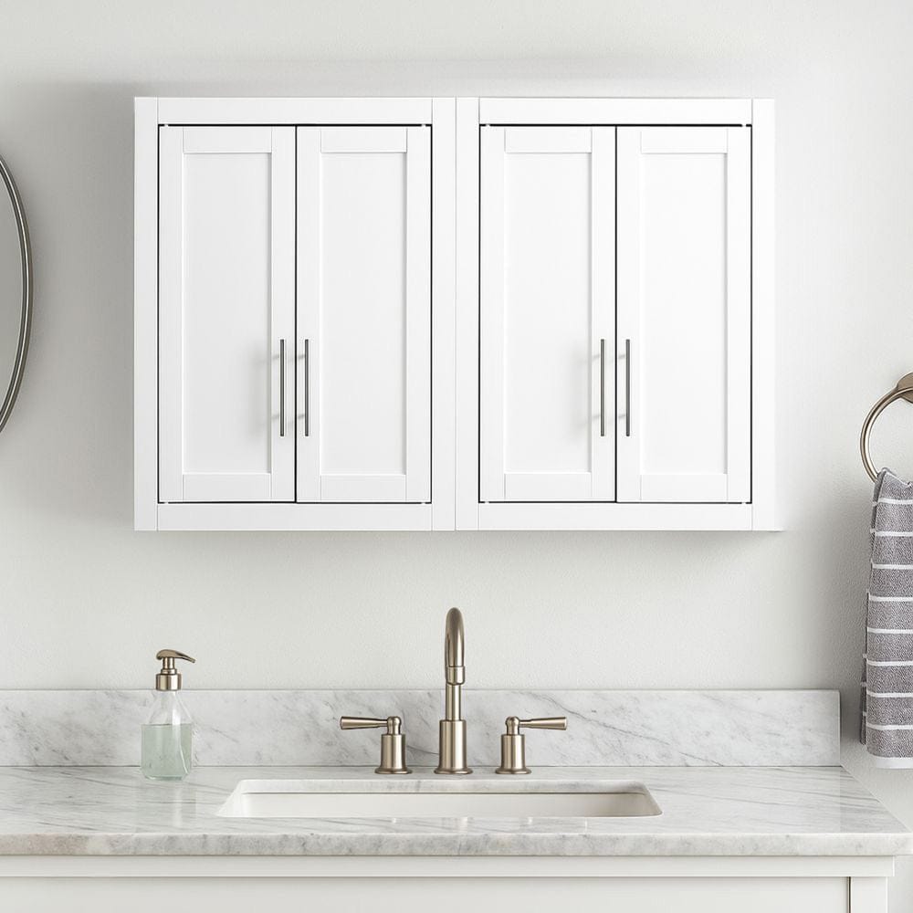 Savannah 2 Piece Wall Storage Cabinet KF33090WH in White