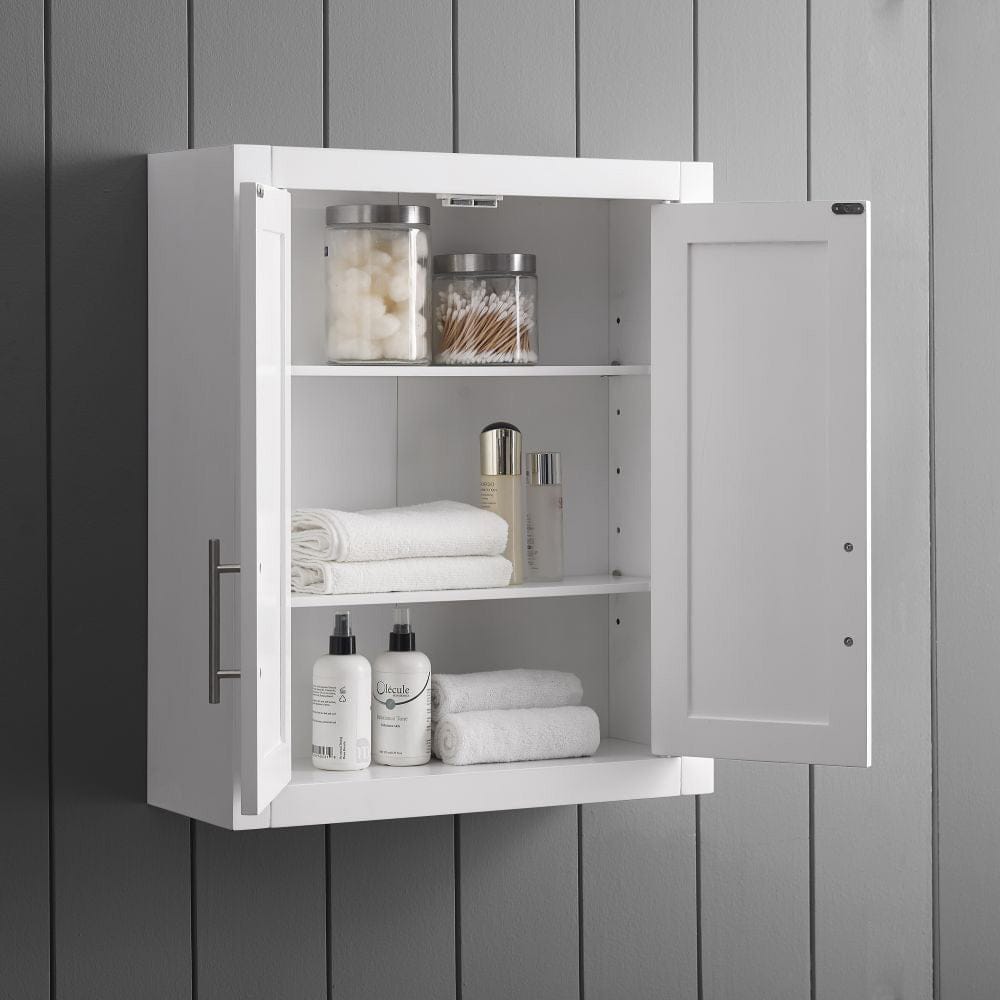 Savannah 2 Piece Wall Storage Cabinet KF33090WH in White