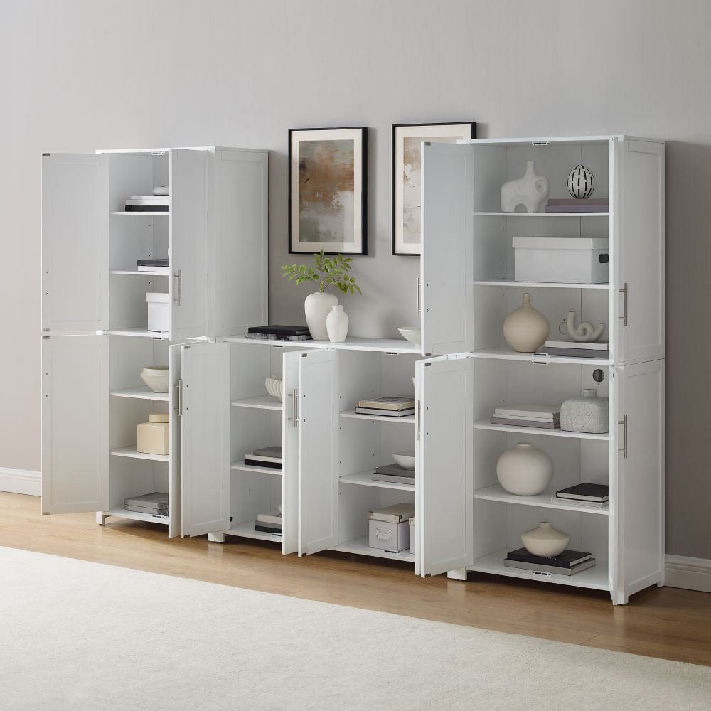 Savannah 3 Piece Sideboard and Pantry Set KF33028WH in White