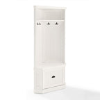 Seaside Corner Hall Tree CF6020-WH in Distressed White