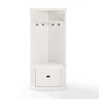 Seaside Corner Hall Tree CF6020-WH in Distressed White