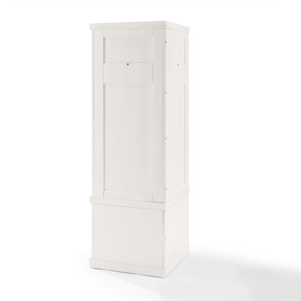 Seaside Corner Hall Tree CF6020-WH in Distressed White