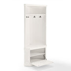 Seaside Corner Hall Tree CF6020-WH in Distressed White