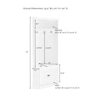 Seaside Corner Hall Tree CF6020-WH in Distressed White