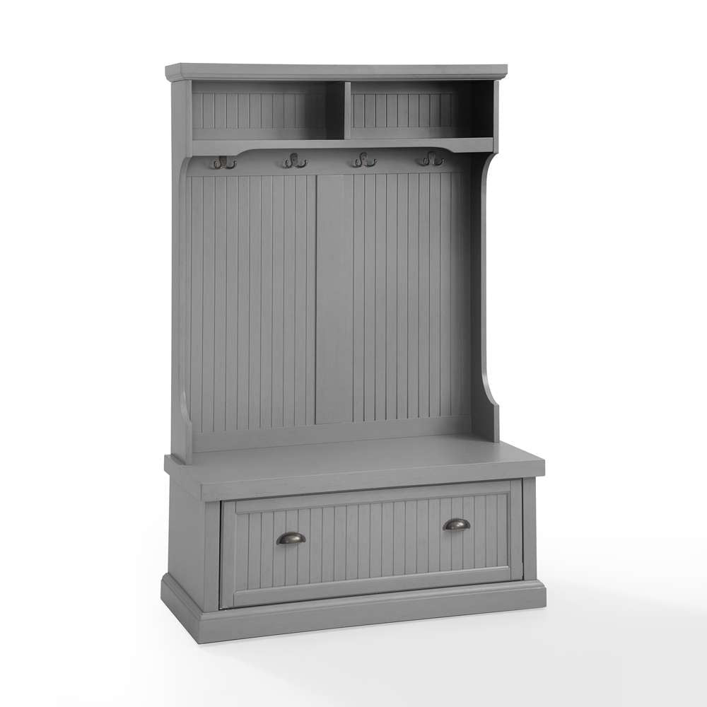 Seaside Hall Tree CF6006-GY in Distressed Gray