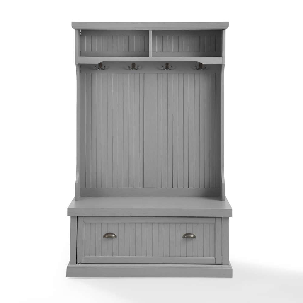 Seaside Hall Tree CF6006-GY in Distressed Gray