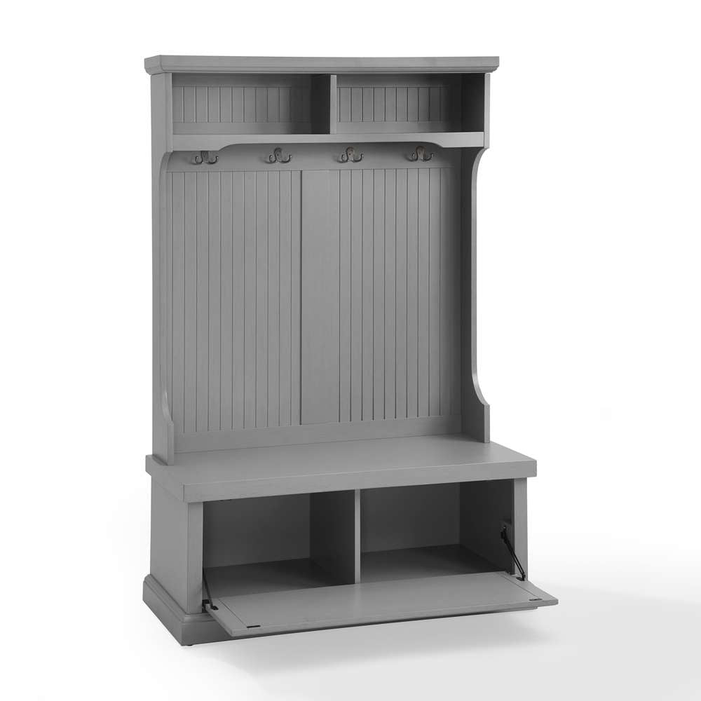 Seaside Hall Tree CF6006-GY in Distressed Gray