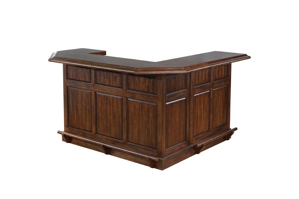 Belvedere Return Bar Complete Distressed Walnut 0411-35-T/B/R