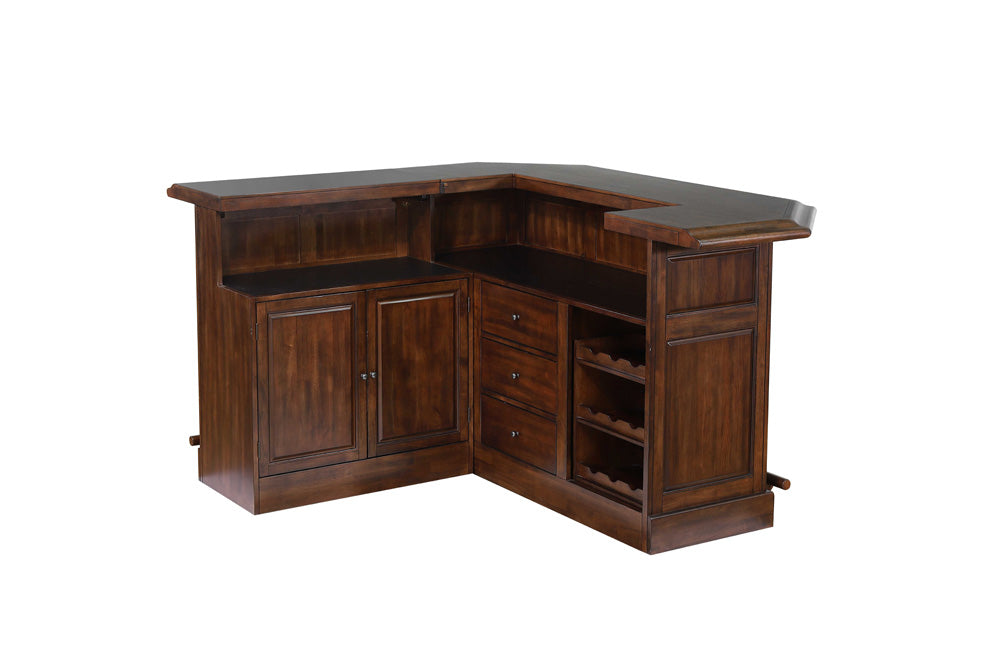 Belvedere Return Bar Complete Distressed Walnut 0411-35-T/B/R