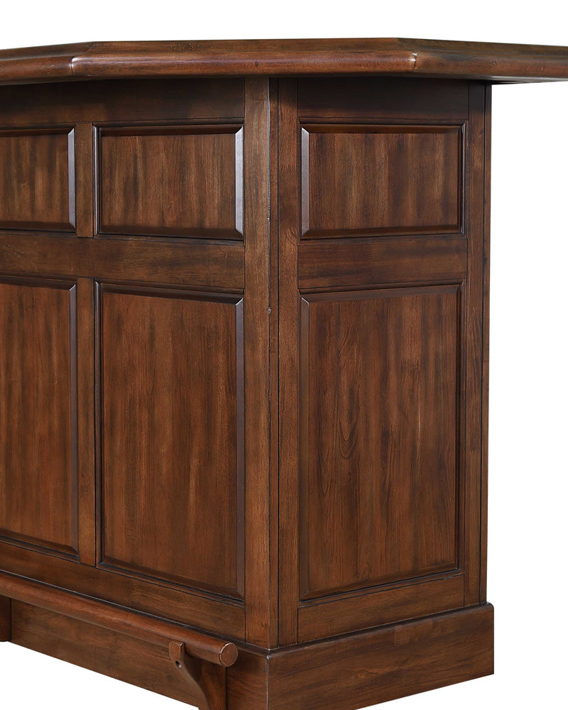 Belvedere Return Bar Complete Distressed Walnut 0411-35-T/B/R