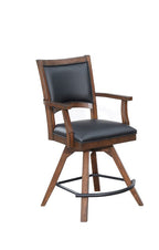 Spectator Swivel Counter Stool Distressed Walnut 0807-35-SCS Set Of 2