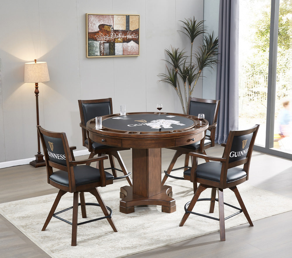 Spectator Swivel Counter Stool Distressed Walnut 0807-35-SCS Set Of 2