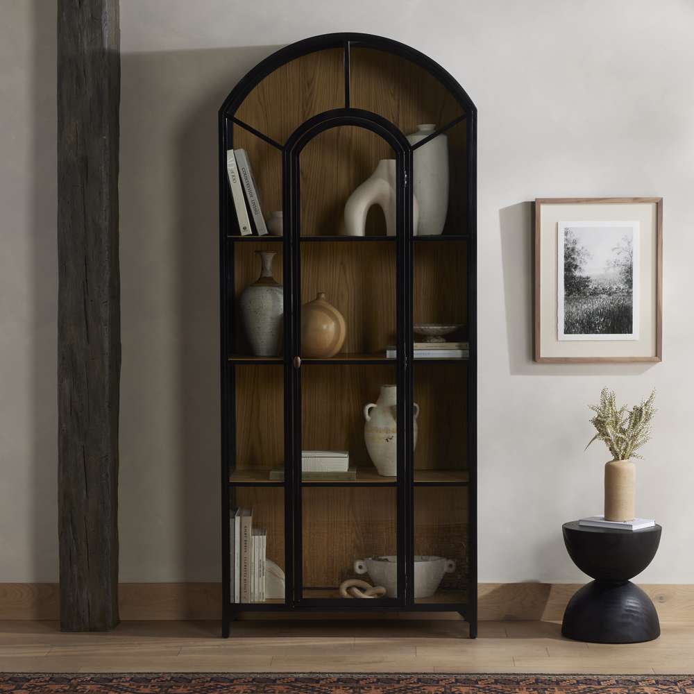 Belmont Cabinet 230858-001 in Oak-Black