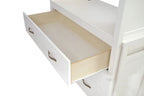 Aludra Loft Bed with Full Bed FM-BK205WH-TF-BED in White