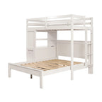 Aludra Loft Bed with Full Bed FM-BK205WH-TF-BED in White