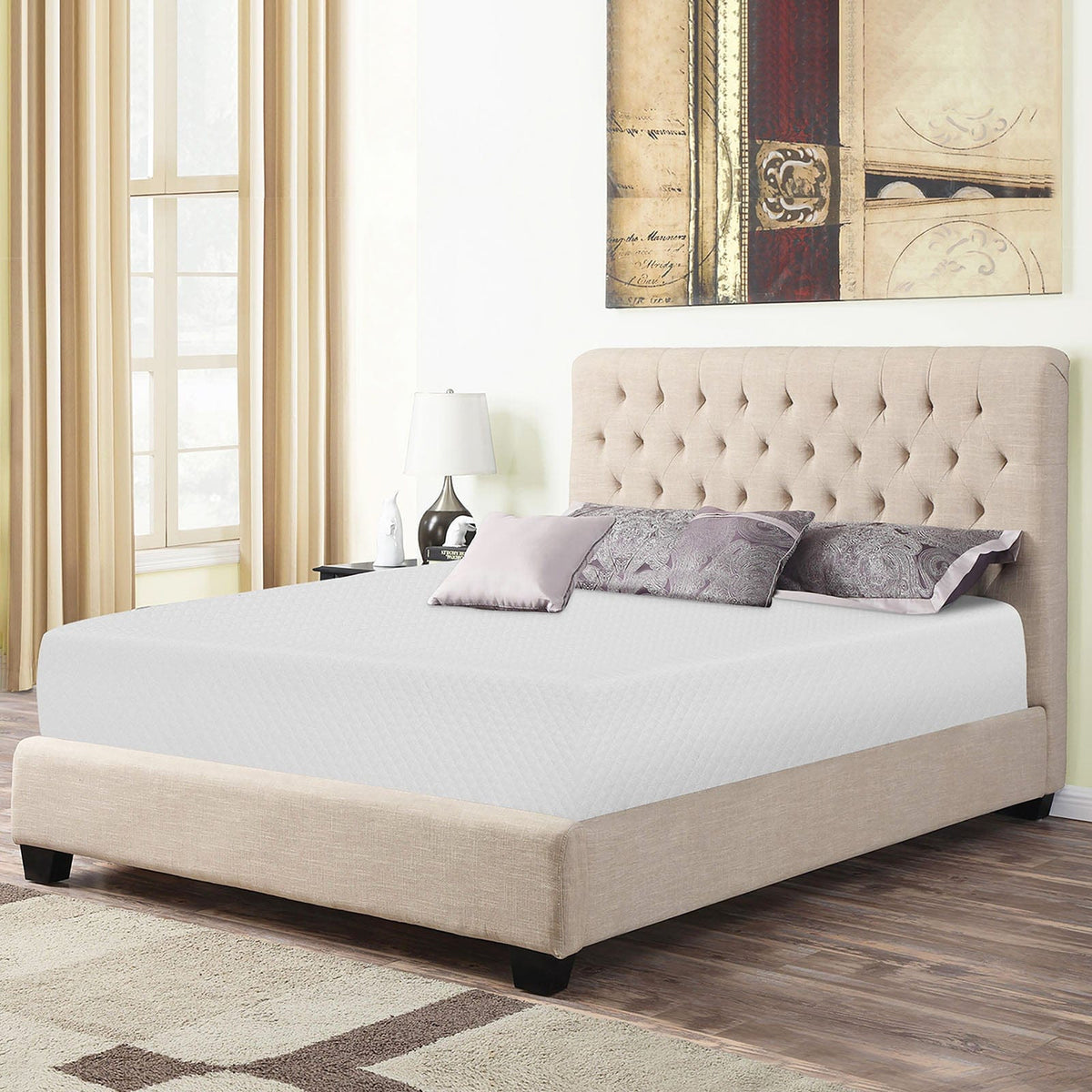 Artemisia 8in Queen Memory Foam Mattress White DM520-Q