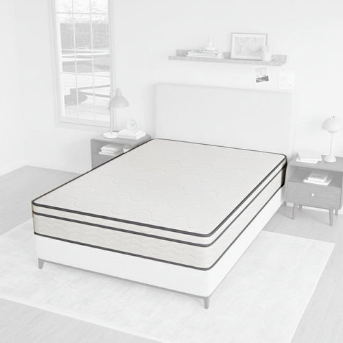 Catmint 10in Full Innerspring Mattress White/Gray DM910-F