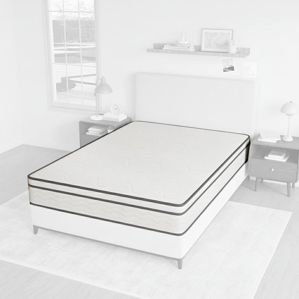 Catmint 10in Full Innerspring Mattress White/Gray DM910-F