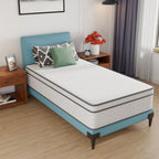 Catmint 12in Twin Innerspring Mattress White/Gray DM912-T