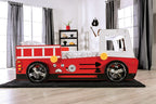 Firestall Twin Car Bed CM7644-BED in Red