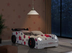 Jourley Car Bed FOA7732WH-BED in White