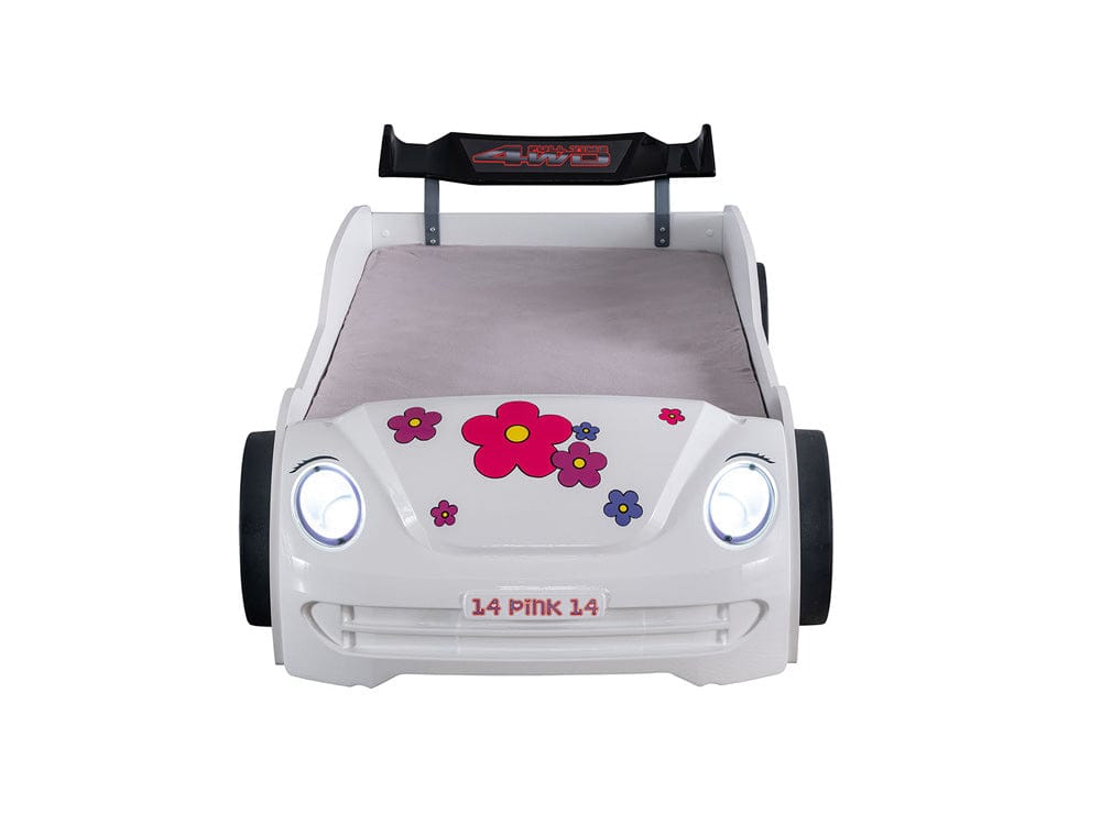 Jourley Car Bed FOA7732WH-BED in White