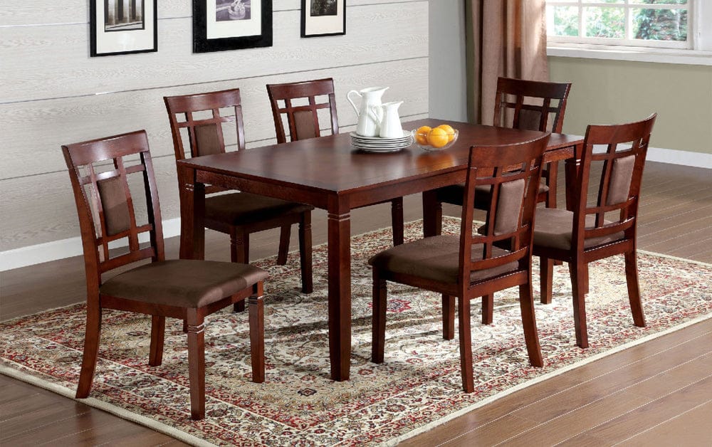Montclair I 7 Pc. Dining Table Set Dark Cherry/Brown CM3930T-7PK