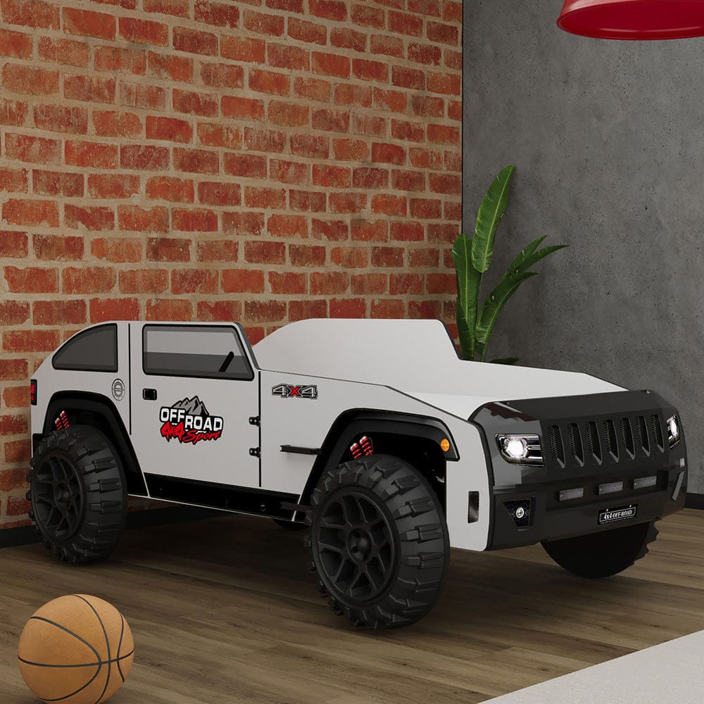Overlander Car Bed FOA7740BW-BED in Black/White
