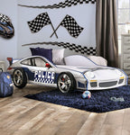 Poe Twin Bed CM7640-BED in White/Blue