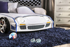 Poe Twin Bed CM7640-BED in White/Blue
