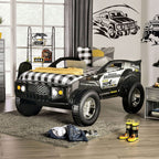 Speed Jump Twin Car Bed CM7641-BED in Black