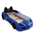 Trackster Twin Car Bed FOA7723BL-BED in Blue