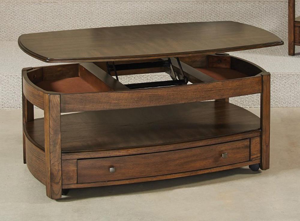 Hammary Primo Rectangular Lift-Top Cocktail Table 446-910 in Graphite